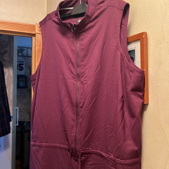 Wildfang XXLarge jumpsuit, empower coverall sleeveless Eggplant 🍆 color - Picture 5 of 10